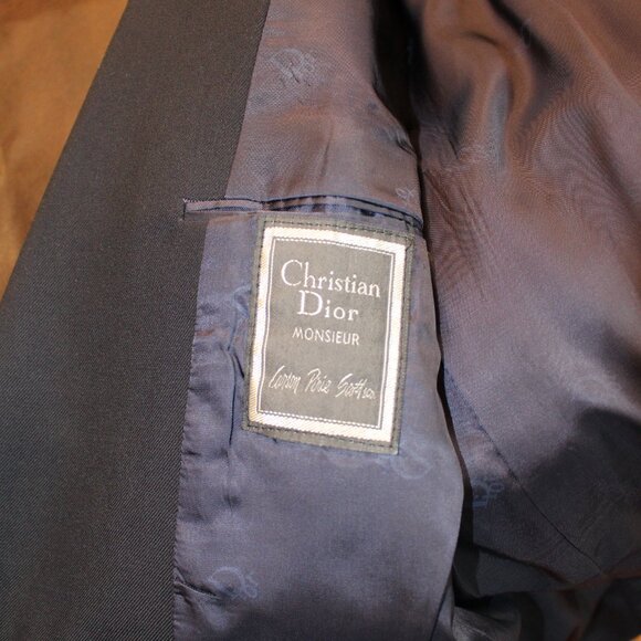 Christian Dior Men's Black Blazer Size 38 - Picture 2 of 4